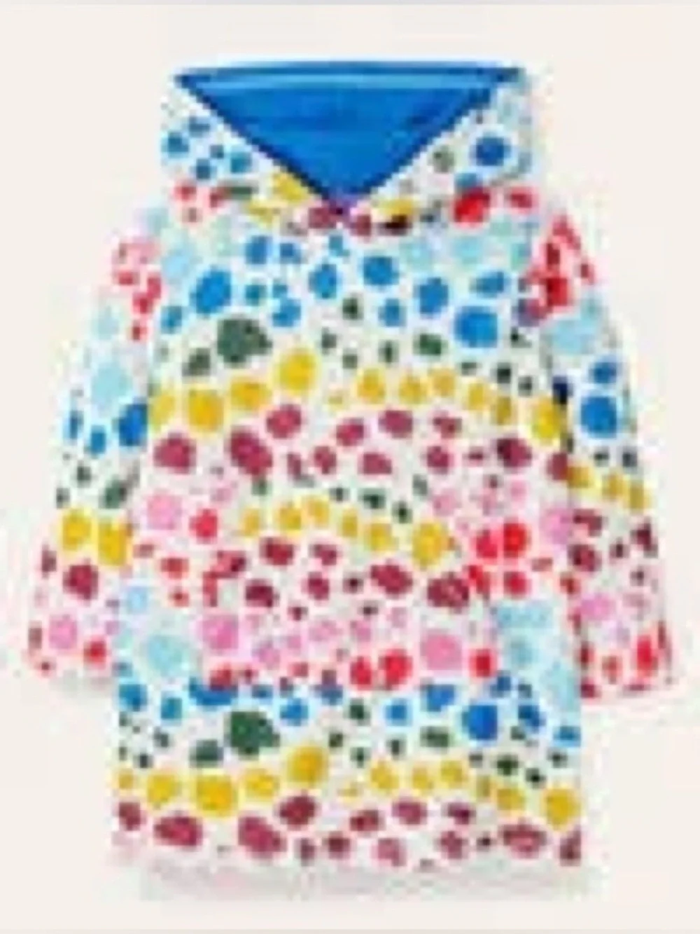 Pattern Towelling Beach Dress	  	 	 	   	 	 	  Colour:	Multi Rainbow Leopard